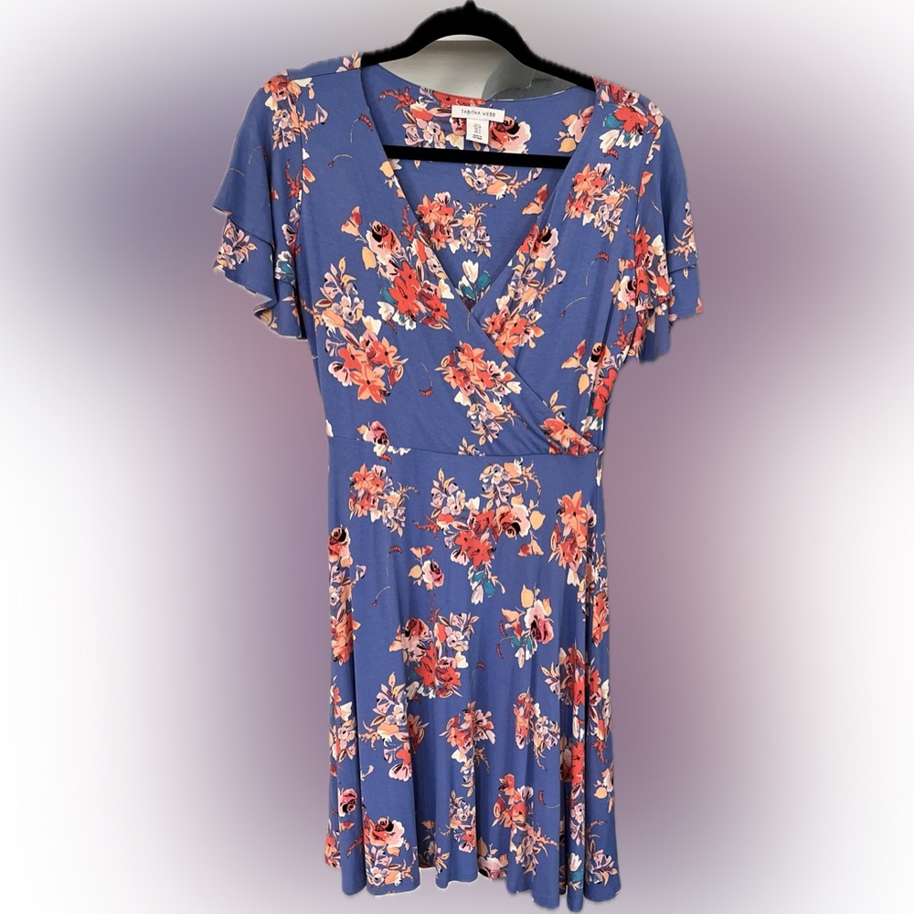 Floral V-Neck Midi Dress